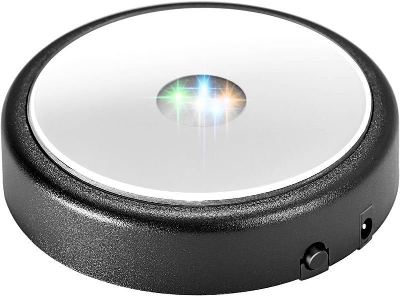 IFOLAINA LED Light Base Multicolor Round Display Stand for Crystal Art Lighted Base for 3D Glass Led Display Base Pedestal Plate Décor - Image 1